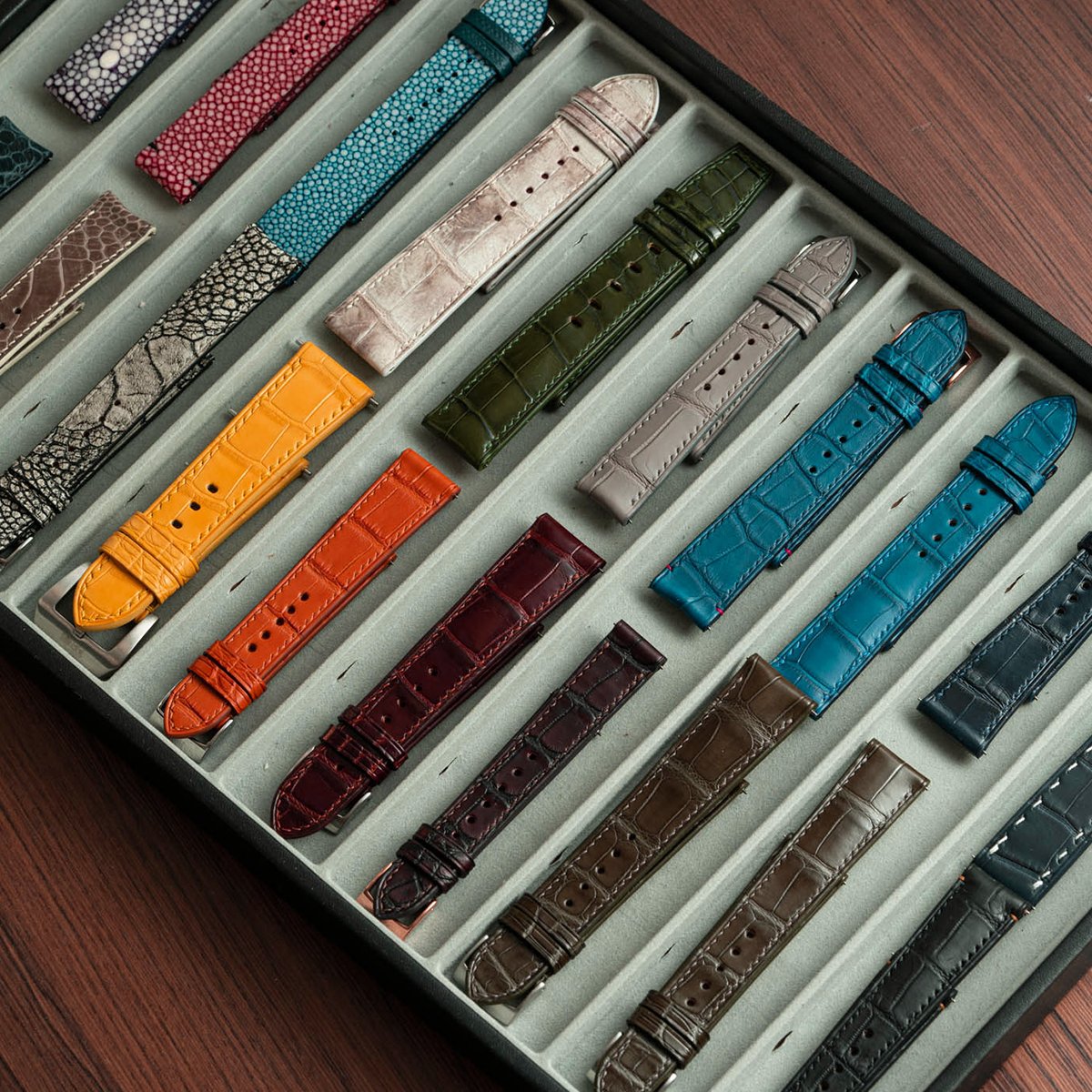 Watch straps of all shapes, sizes and materials.