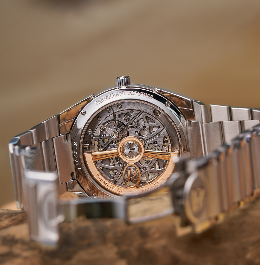Parmigiani Fleurier Tonda PF Skeleton Steel Platinum Graphite Blue x PRJKT8