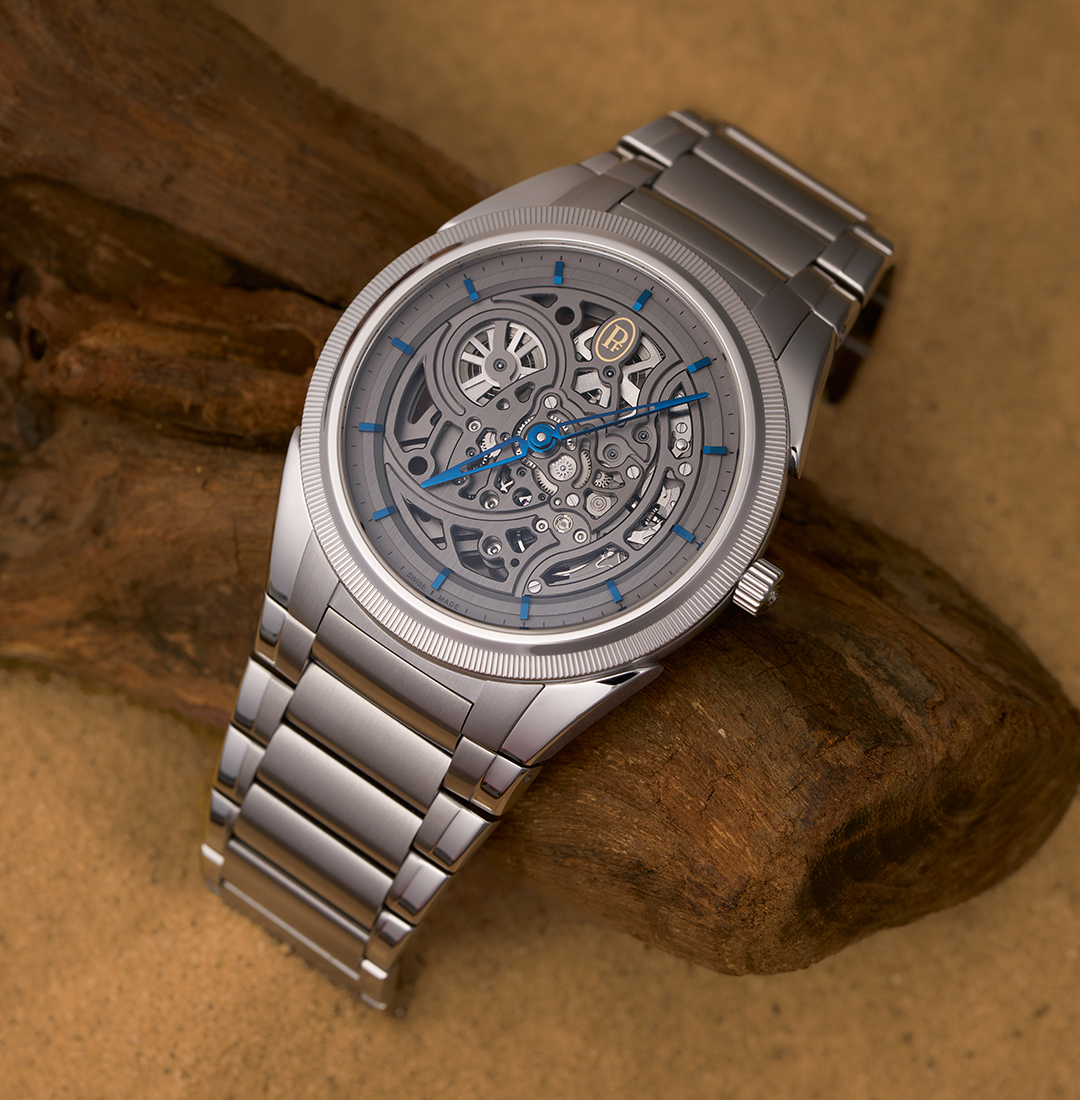 Parmigiani Fleurier Tonda PF Skeleton Steel Platinum Graphite Blue x PRJKT8