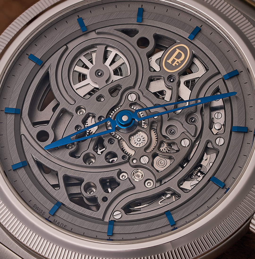 Parmigiani Fleurier Tonda PF Skeleton Steel Platinum Graphite Blue x PRJKT8