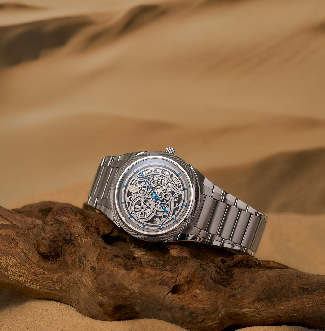 Parmigiani Fleurier Tonda PF Skeleton Steel Platinum Graphite Blue x PRJKT8