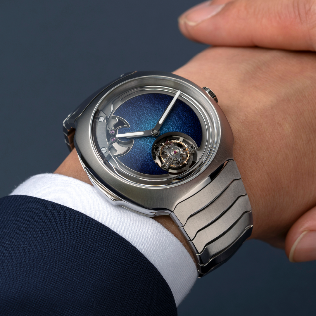 H. Moser & Cie Streamliner Concept Minute Repeater Tourbillon Blue Enamel