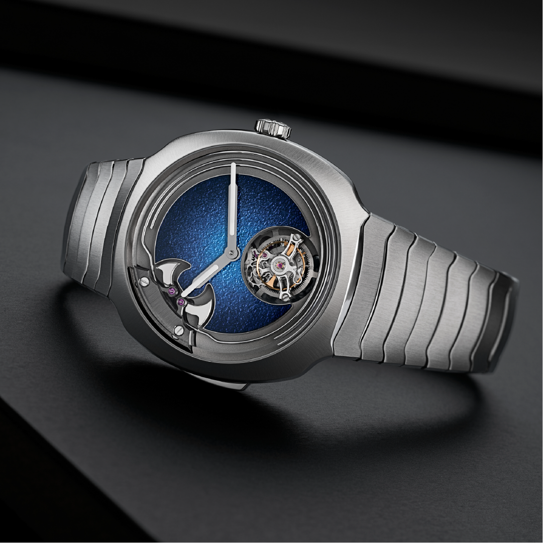 H. Moser & Cie Streamliner Concept Minute Repeater Tourbillon Blue Enamel