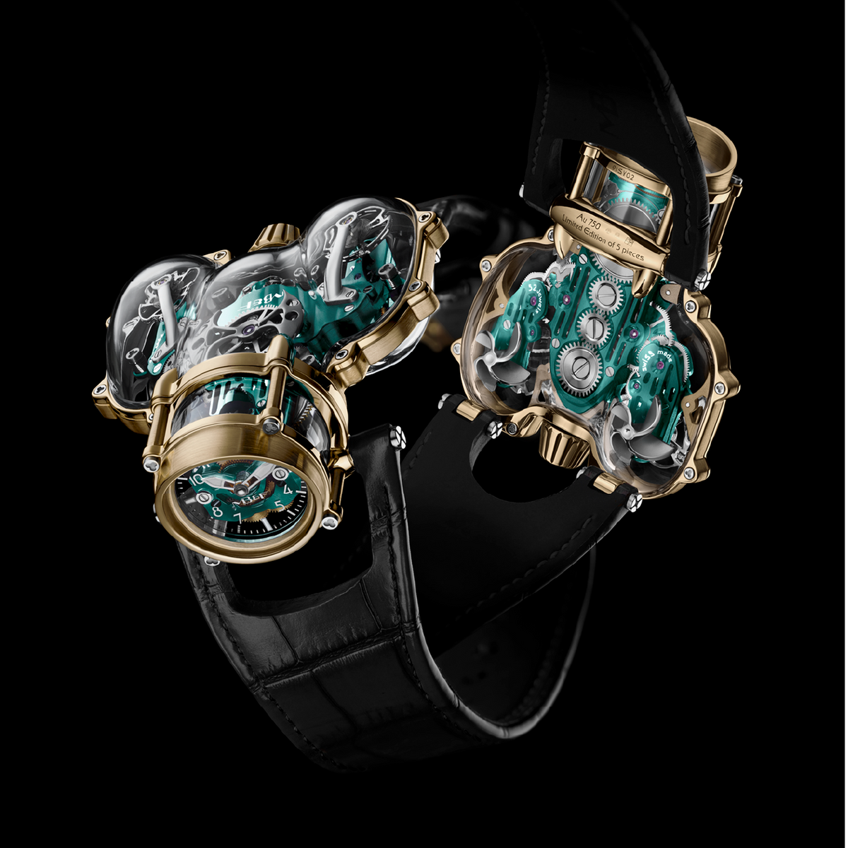 MB&F Horological Machine N°9 'Sapphire Vision' Yellow Gold