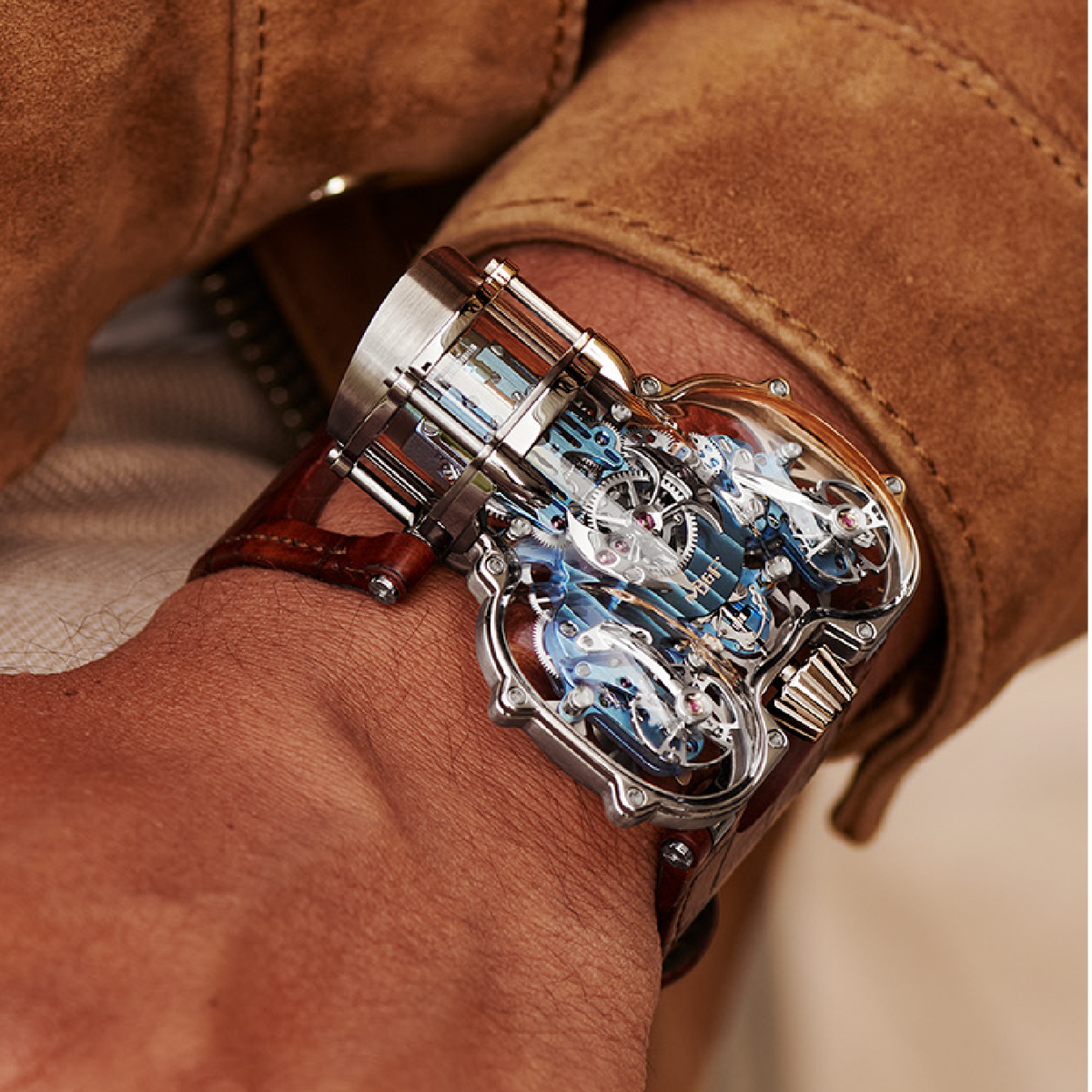 MB&F Horological Machine N°9 'Sapphire Vision' White Gold