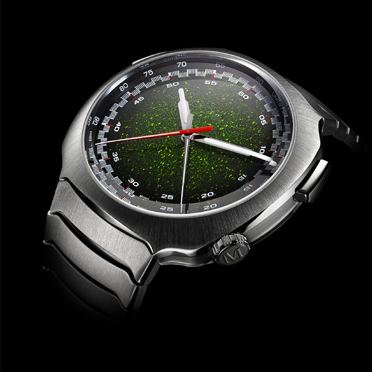 H. Moser & Cie Streamliner Flyback Chronograph Automatic – Matrix Green Fumé