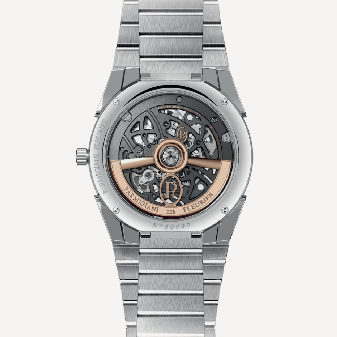 Parmigiani Fleurier Tonda PF Skeleton Steel Platinum Graphite Blue x PRJKT8