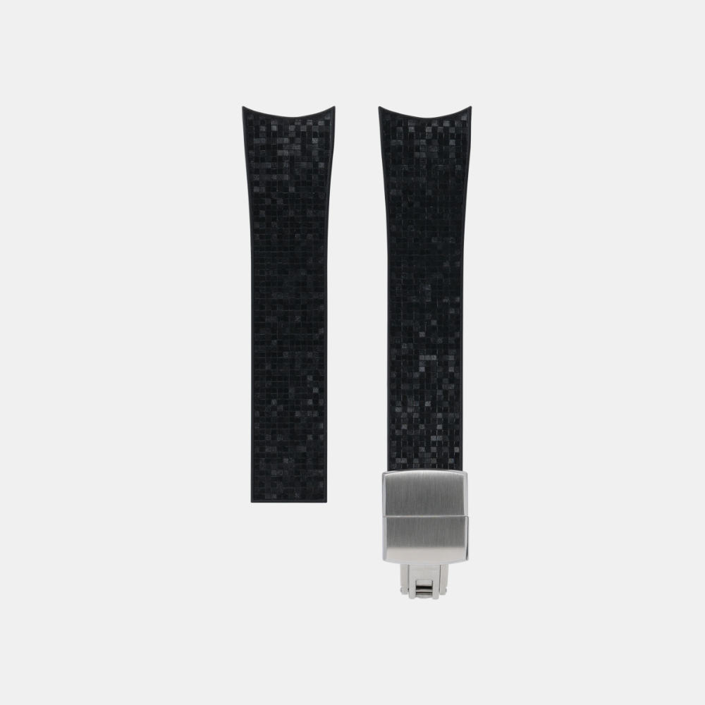 Delugs CTS Curved Rubber Strap for MB&F MAD1 – Black
