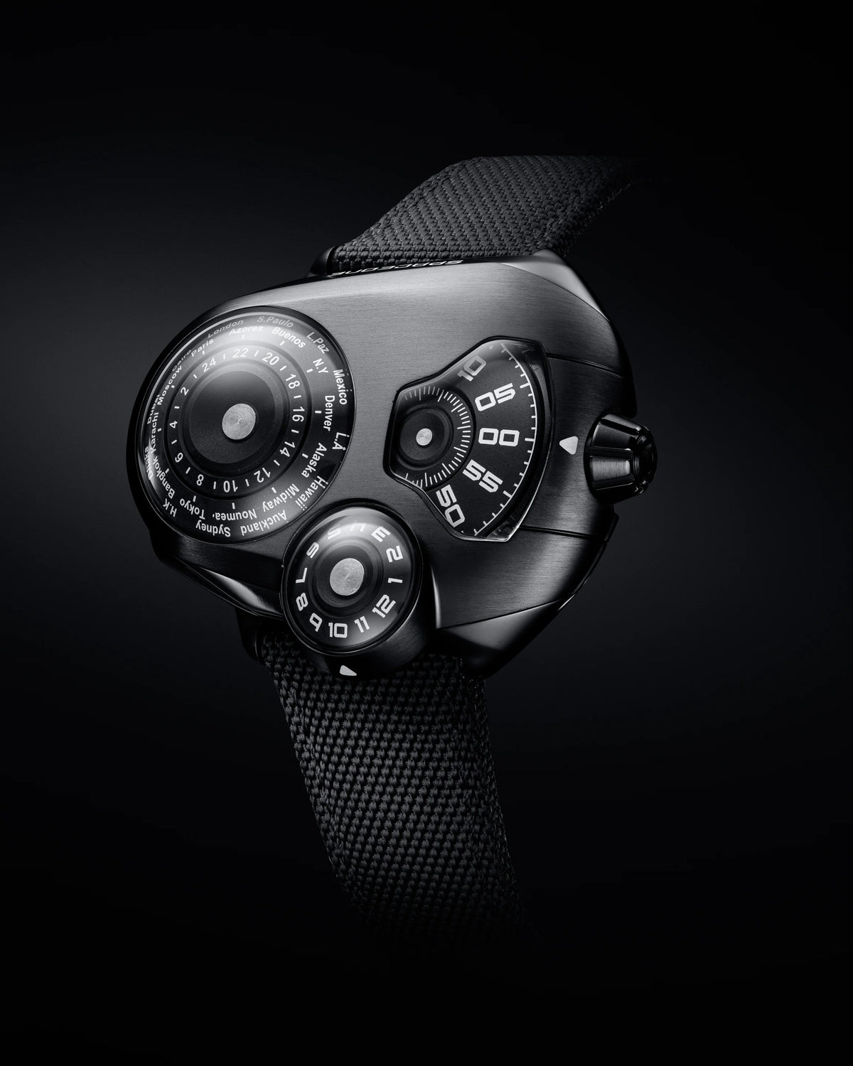 Spaceone Worldtimer Black