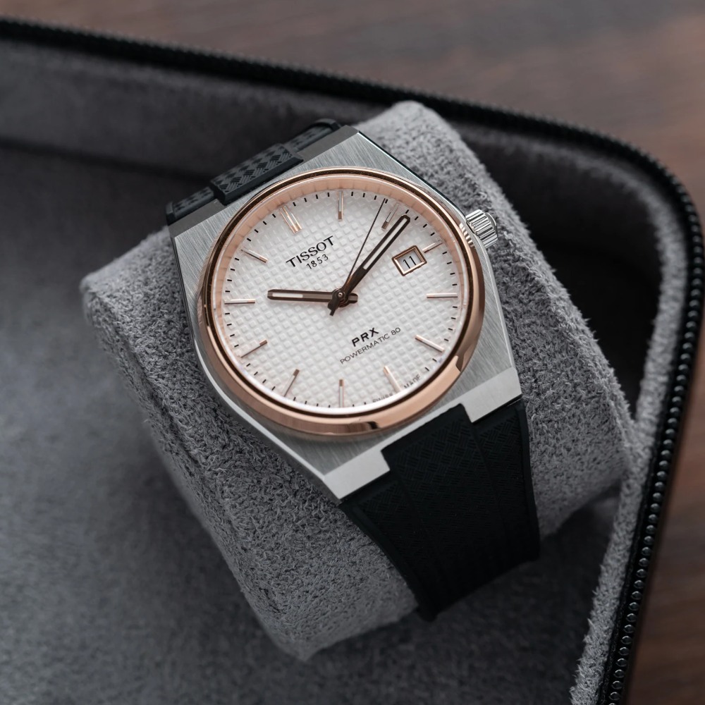 Delugs Tissot PRX Rubber Strap