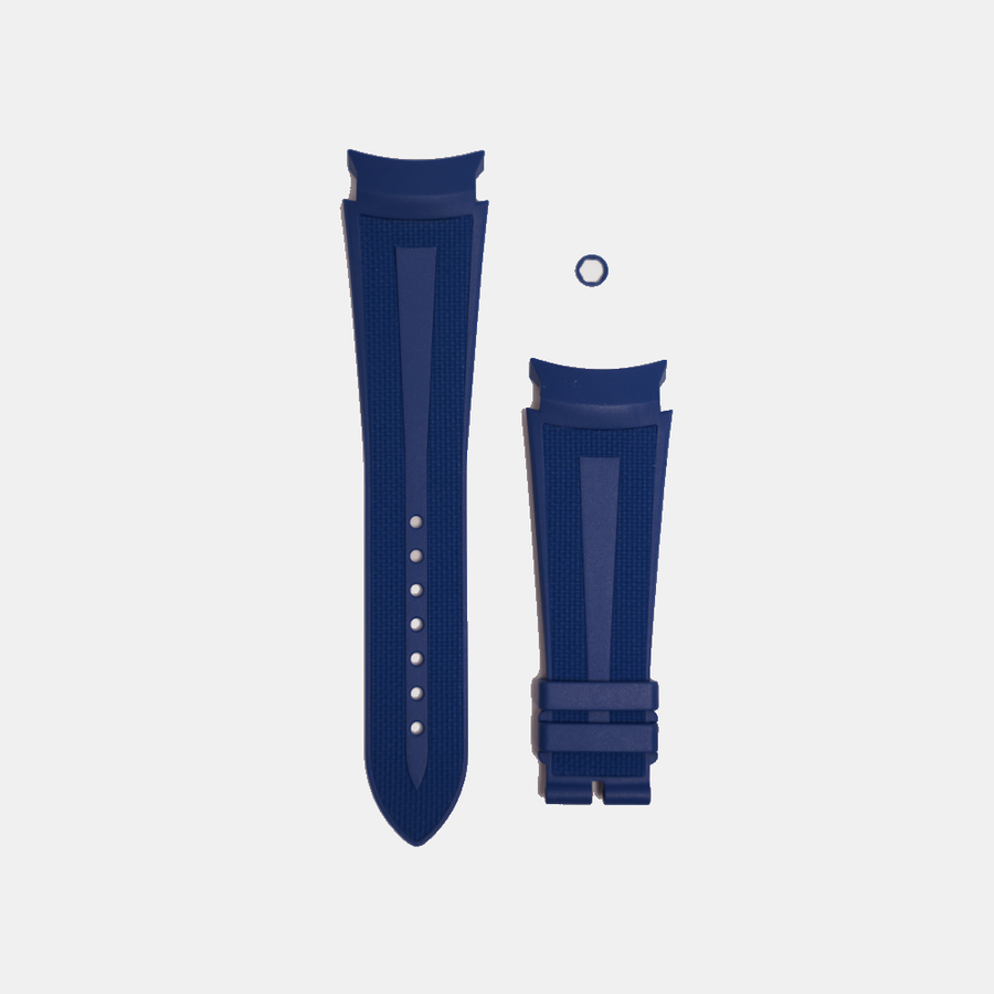 Romain Gauthier Rubber Strap & Crown Decor – Blue