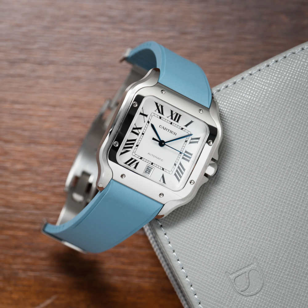 Rubber CTS Cartier Santos de Cartier Strap
