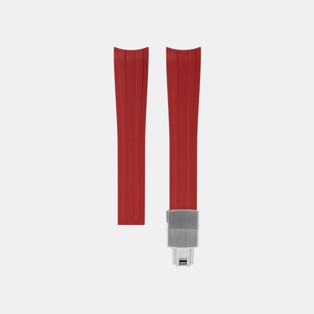 Delugs CTS Rubber Strap for Omega Speedmaster – Red
