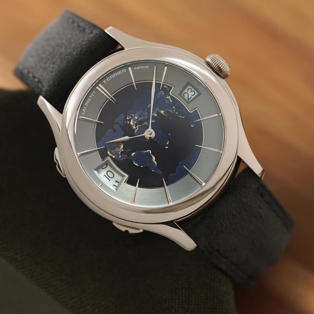 Laurent Ferrier Classic Traveller Globe Night Blue