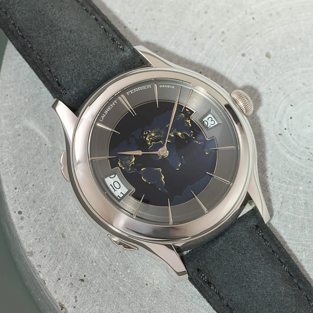 Laurent Ferrier Classic Traveller Globe Night Blue