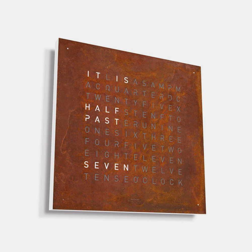 Qlocktwo Earth 45 Creator's Edition - Rust
