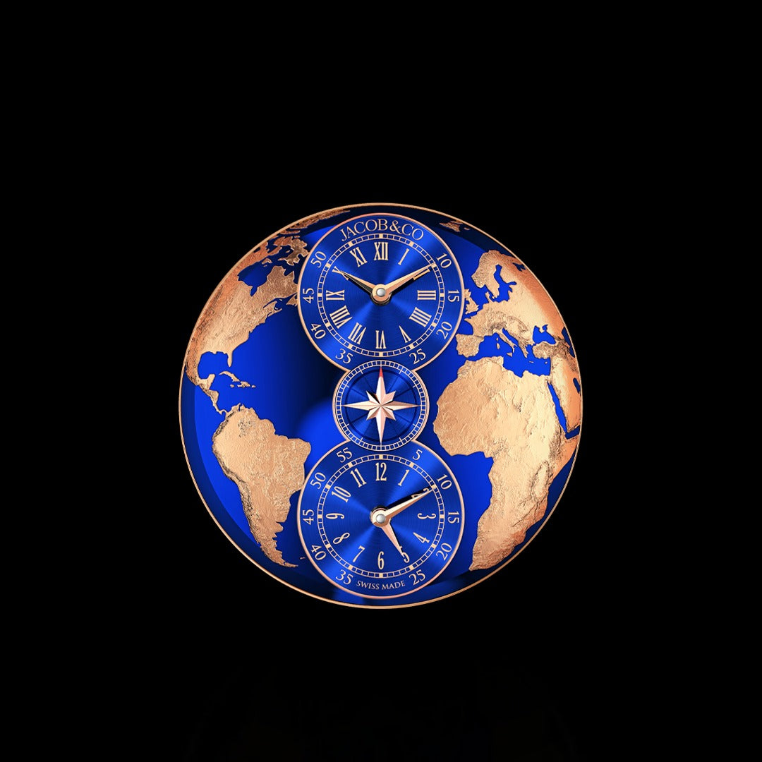 JACOB & CO The World Is Yours Dual Time Zone Rose Gold