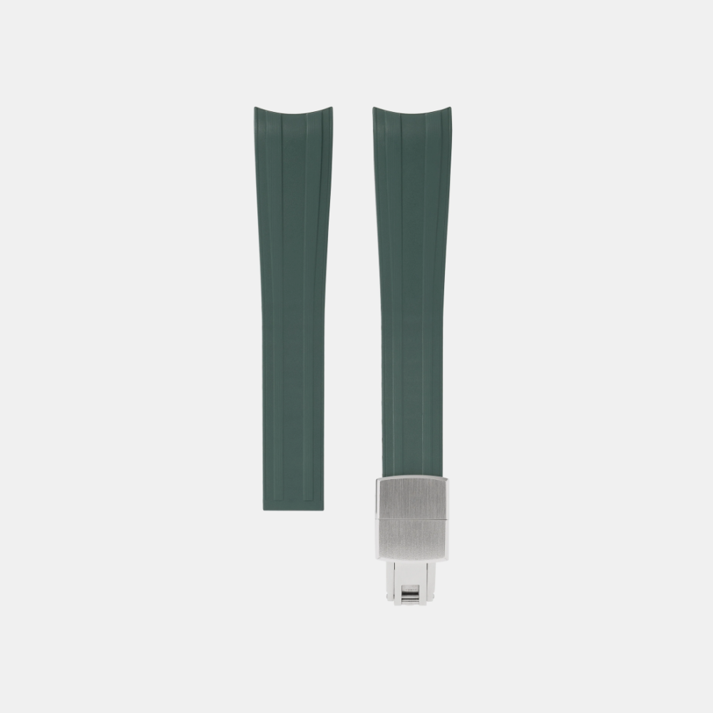 Delugs CTS Rubber Strap for Omega Speedmaster – Emerald Green