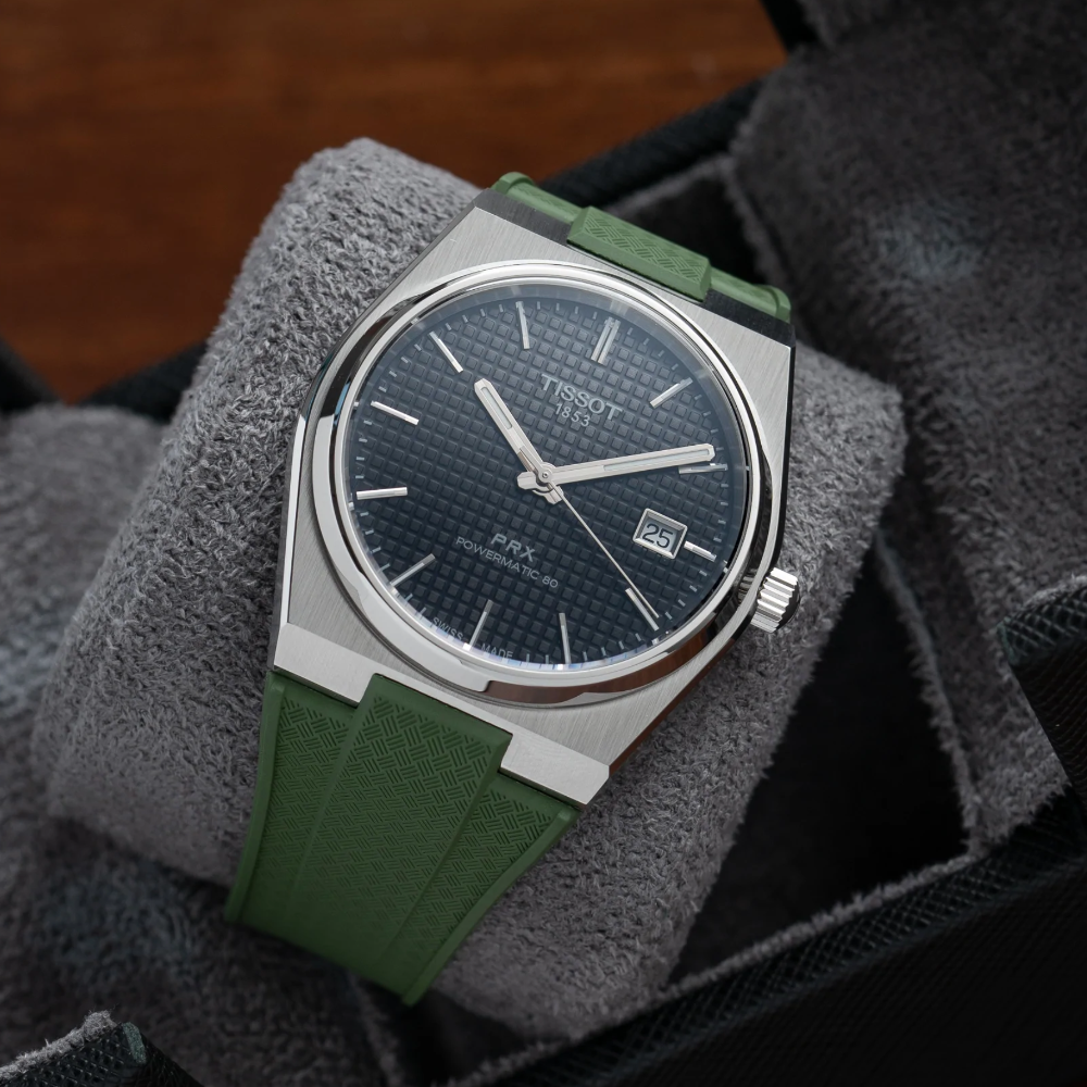 Delugs Tissot PRX Rubber Strap