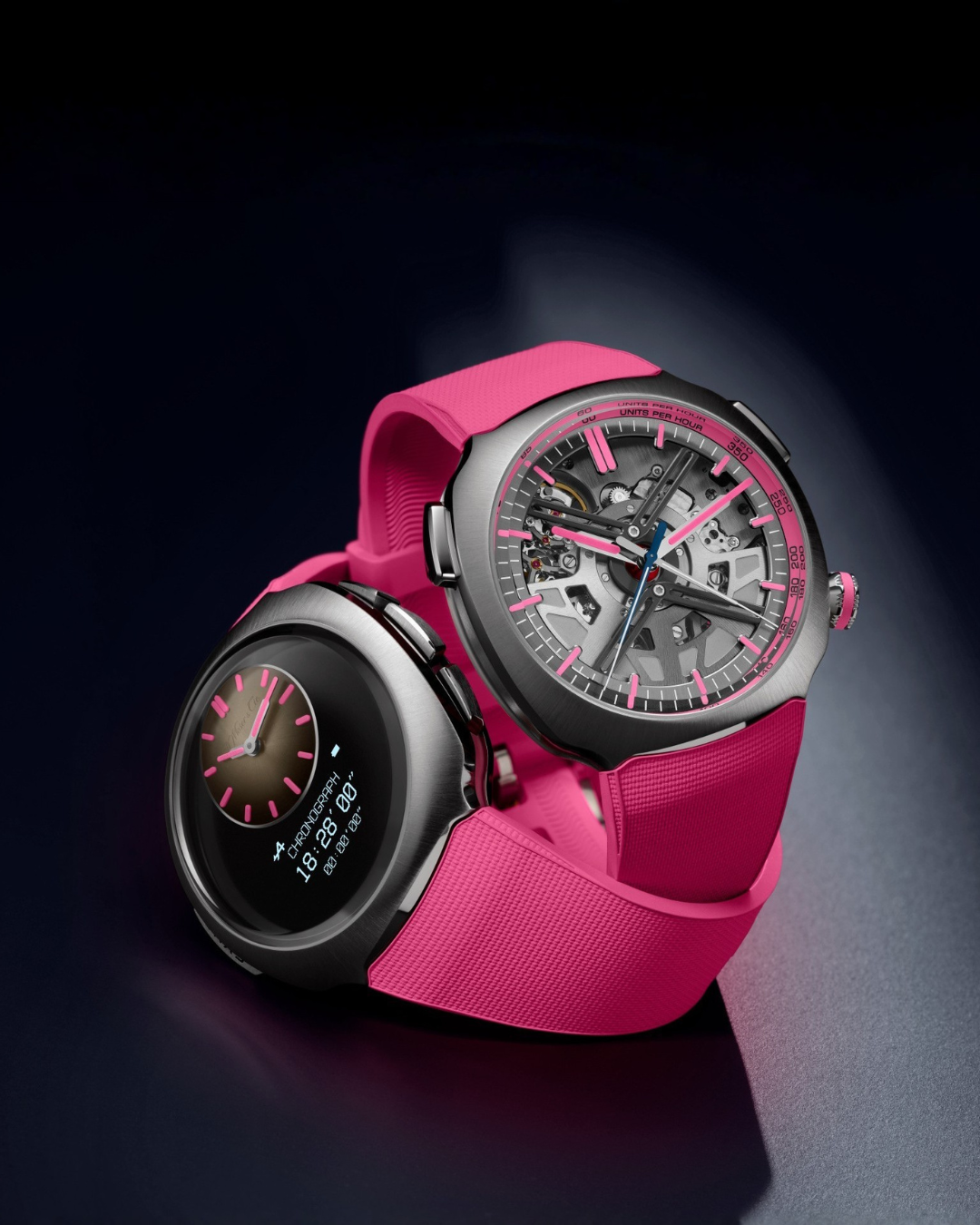 H. Moser & Cie Streamliner Alpine Drivers and Mechanics Pink Edition