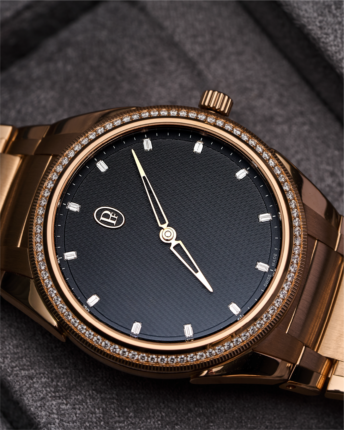 Parmigiani Fleurier Tonda PF Automatic Rose Gold Set Warm Grey Set