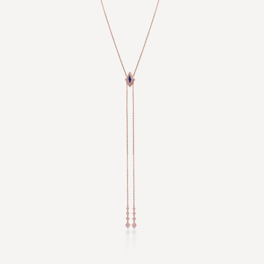 By ZAYA Lumira Bleu Adjustable Slider Necklace