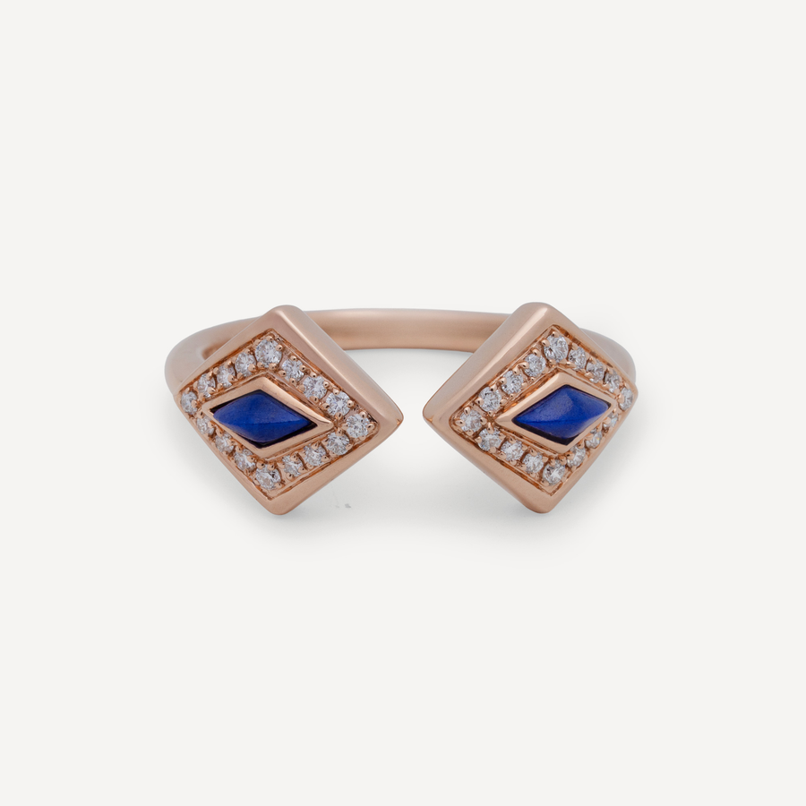 By ZAYA Lumira Bleu Duo Ring