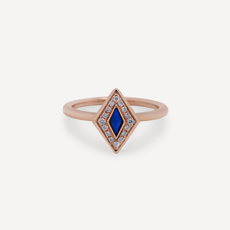 By ZAYA Lumira Bleu Signet Ring