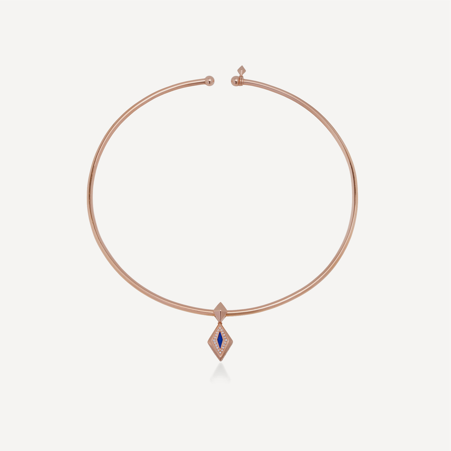 By ZAYA Lumira Bleu Wire Chocker