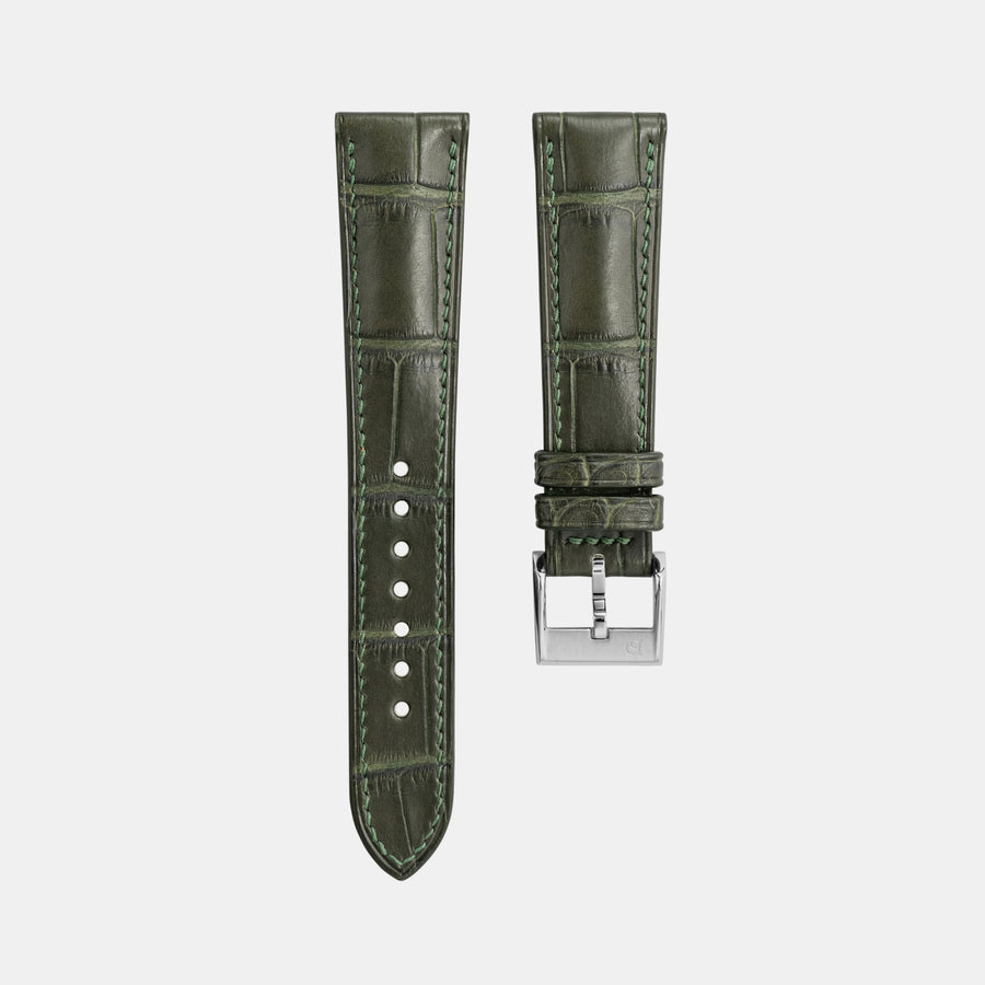 Delugs Alligator Signature Strap – Matte Green Ischia