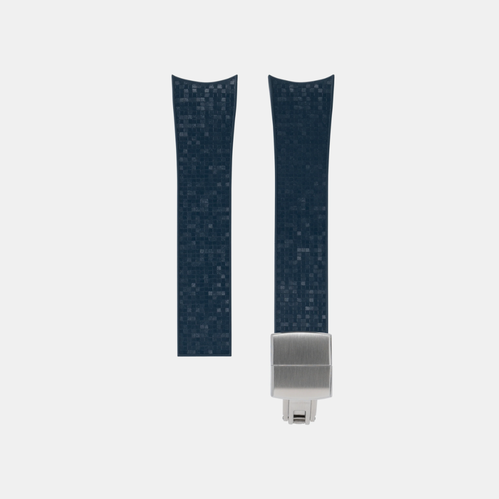 Delugs CTS Curved Rubber Strap for MB&F MAD1 – Navy