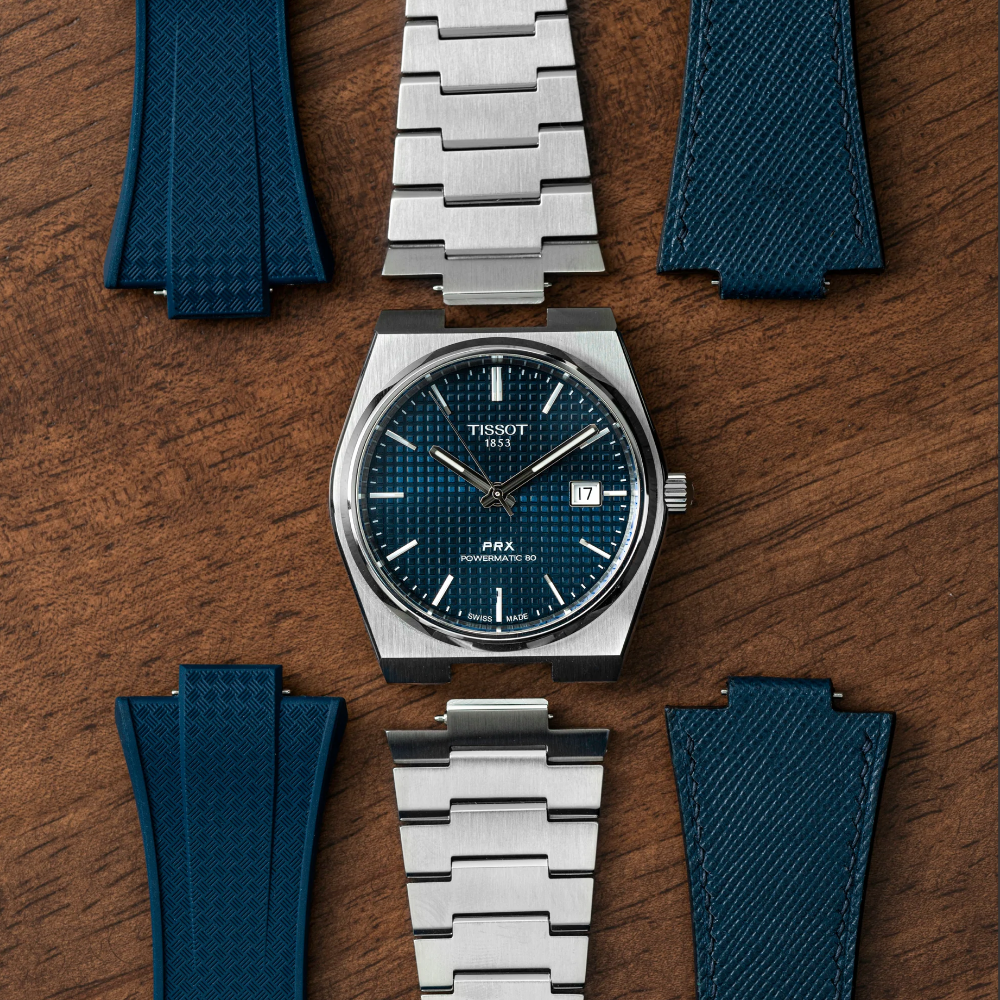 Delugs Tissot PRX Rubber Strap