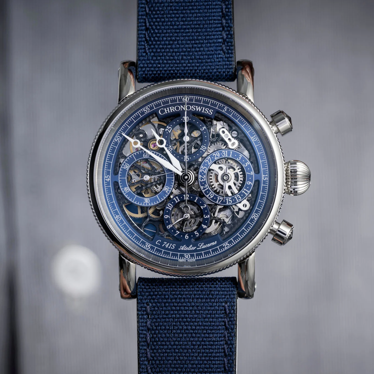 chronoswiss Opus Chronograph Titanium Blue