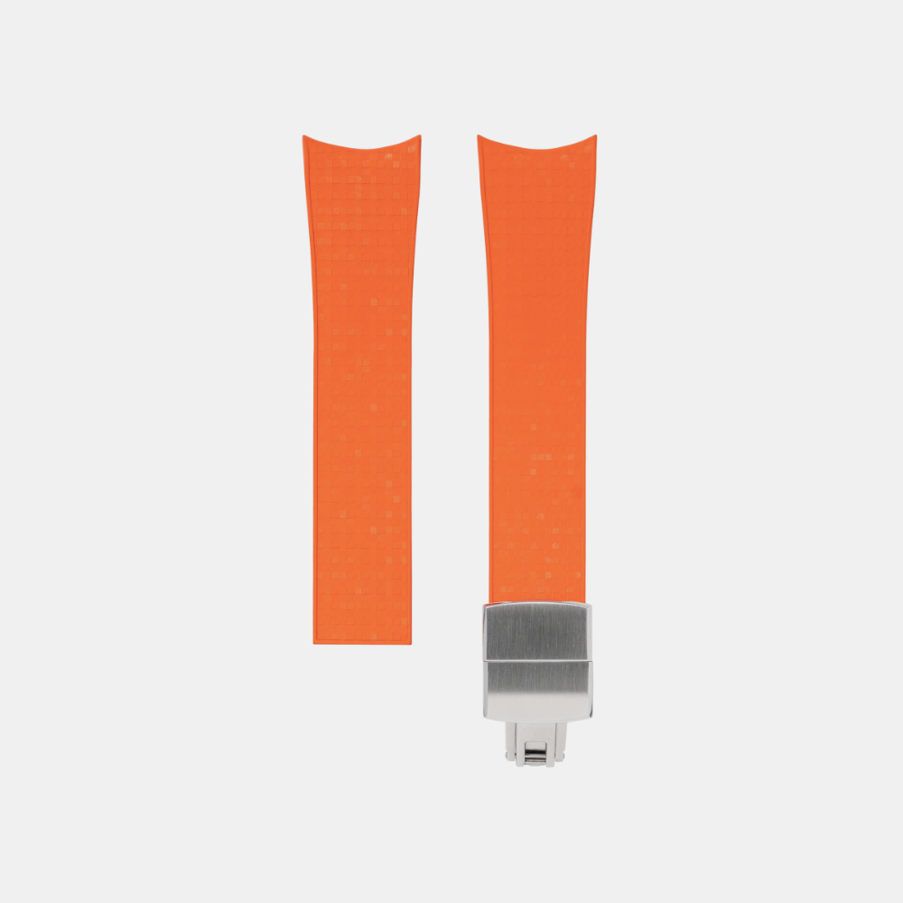 Delugs CTS Curved Rubber Strap for MB&F MAD1 – Orange