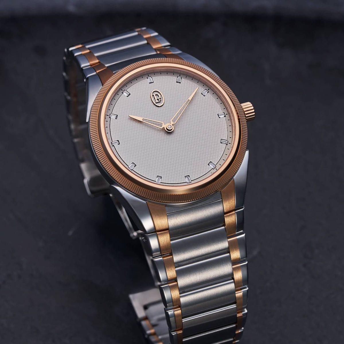 Parmigiani Fleurier Tonda PF Automatic Steel Rose Gold White Citrine Set