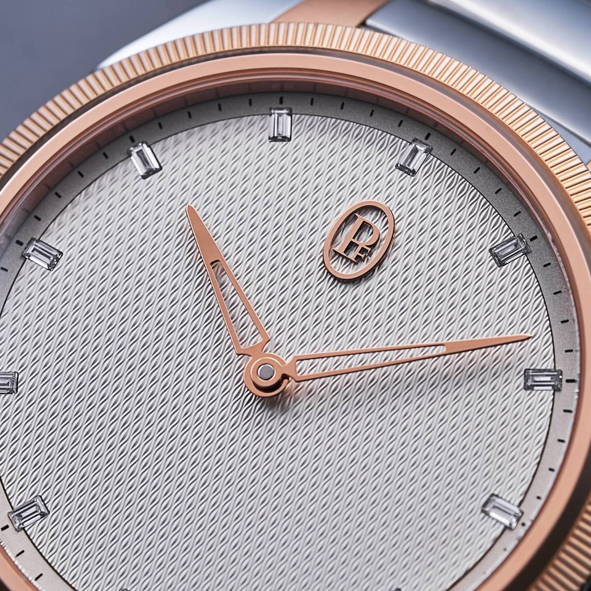 Parmigiani Fleurier Tonda PF Automatic Steel Rose Gold White Citrine Set