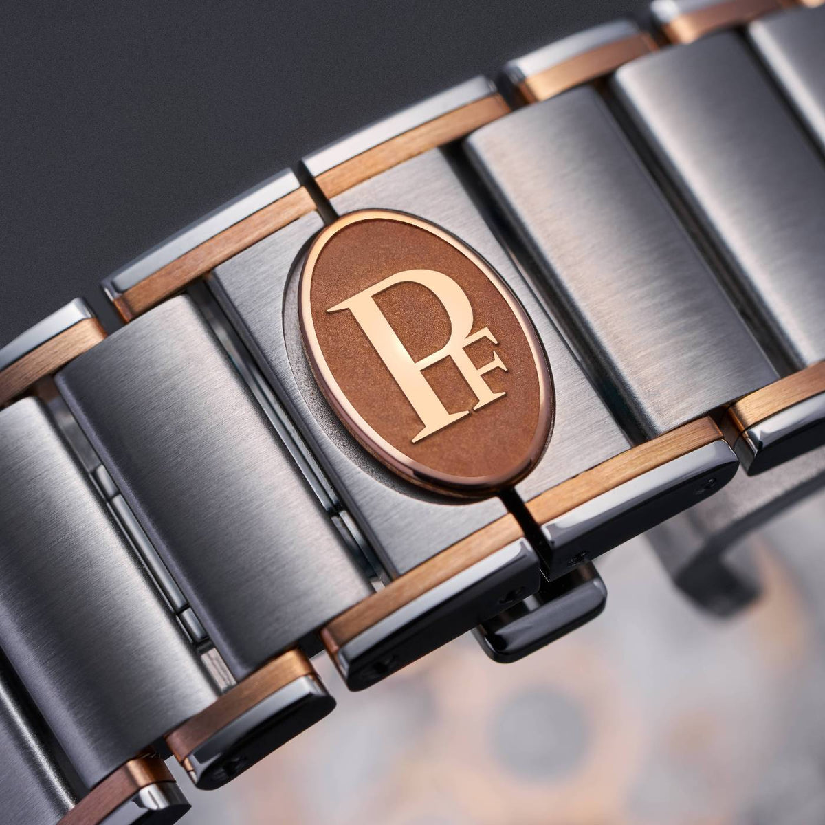 Parmigiani Fleurier Tonda PF Automatic Steel Rose Gold White Citrine Set