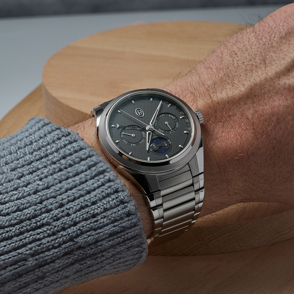 Parmigiani Fleurier Tonda PF Annual Calendar Steel Platinum