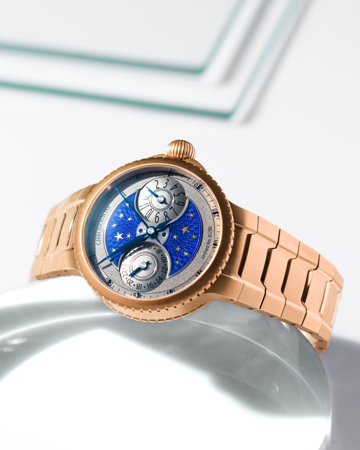 chronoswiss PULSE GMT Enamel Sky Gold