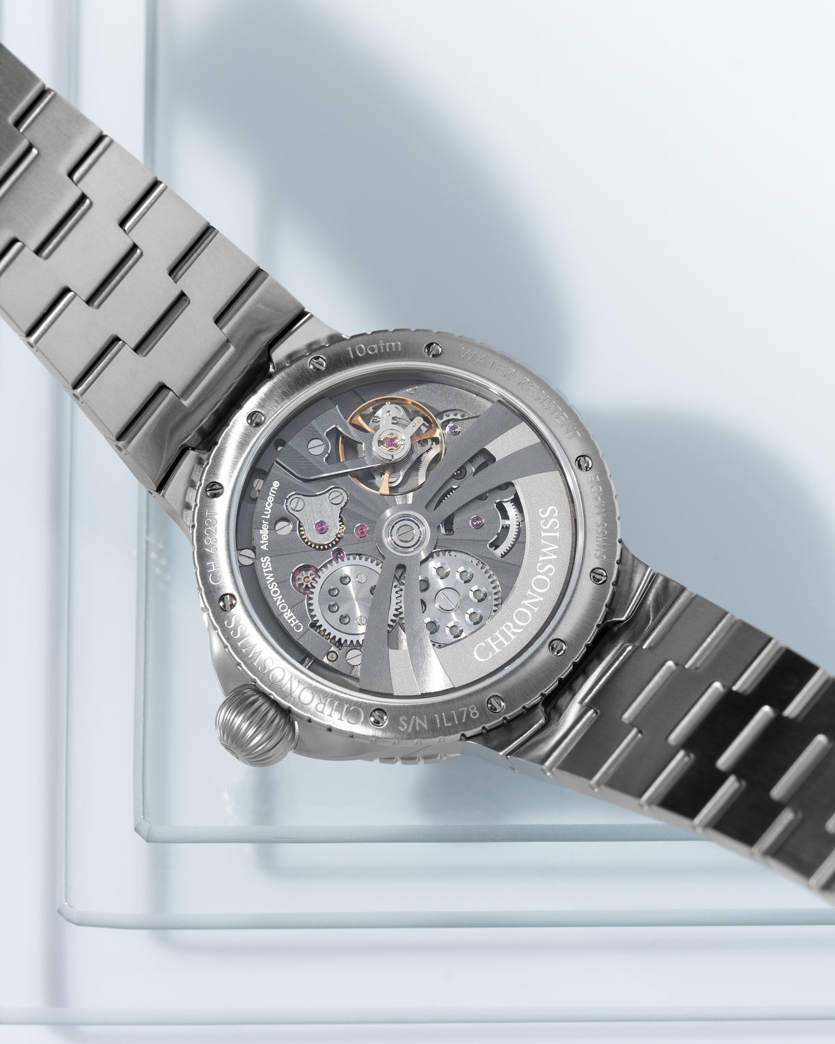 chronoswiss PULSE GMT Silver Guilloché