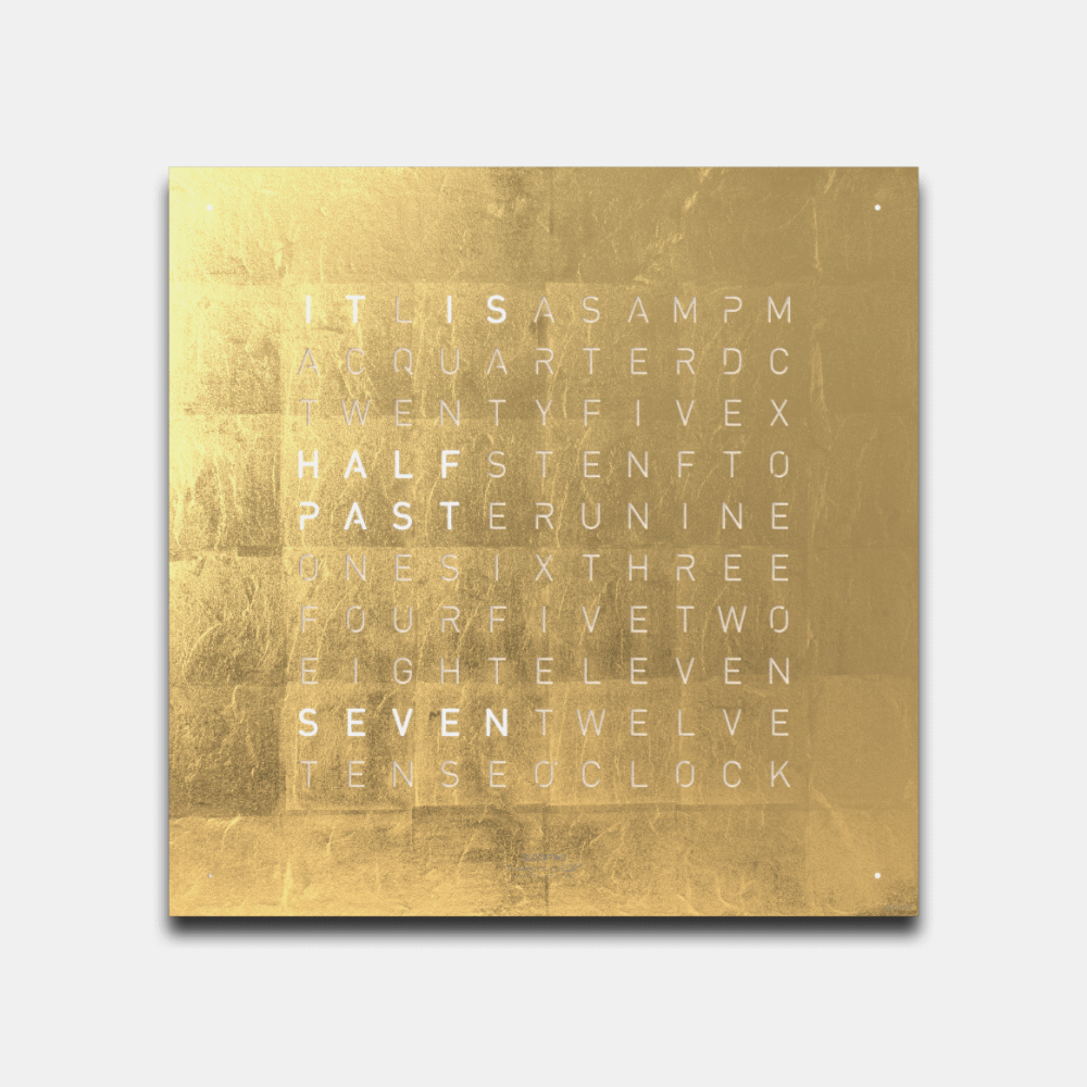 Qlocktwo Earth 45 Creator's Edition - Gold (AR)