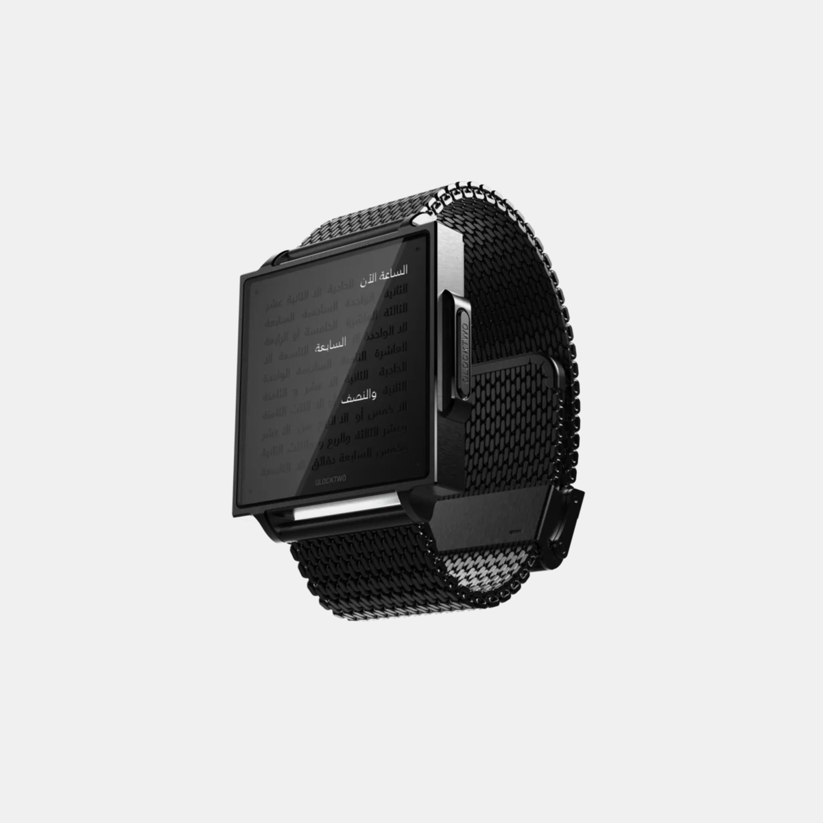 Qlocktwo QW38 Black Steel