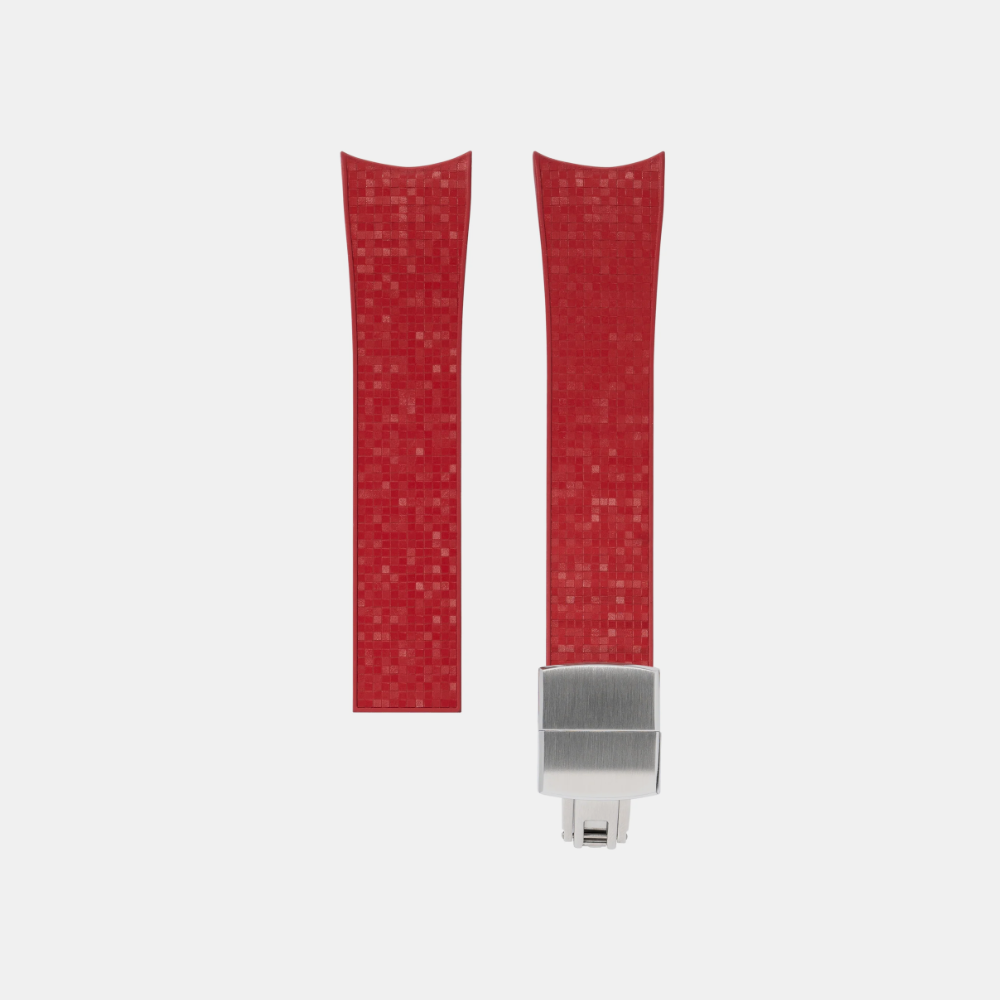 Delugs CTS Curved Rubber Strap for MB&F MAD1 – Red