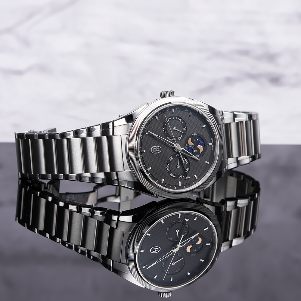 Parmigiani Fleurier Tonda PF Annual Calendar Steel Platinum