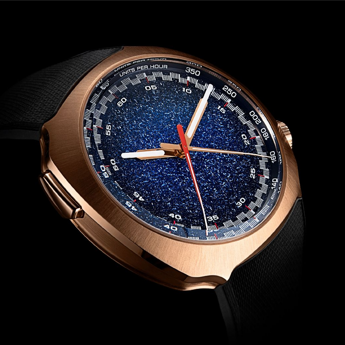 H. Moser & Cie Streamliner Flyback Chronograph Automatic – Midnight Blue Fumé