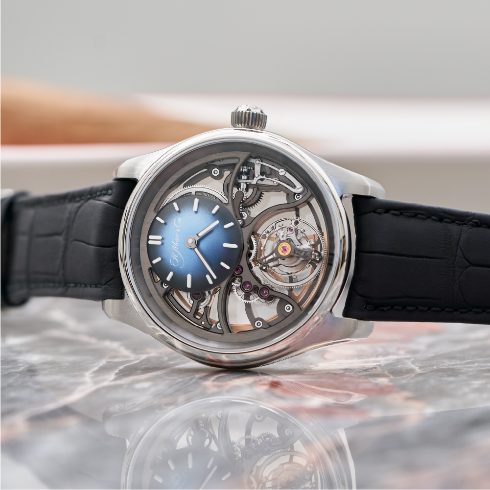 H. Moser & Cie Pioneer Cylindrical Tourbillon Skeleton