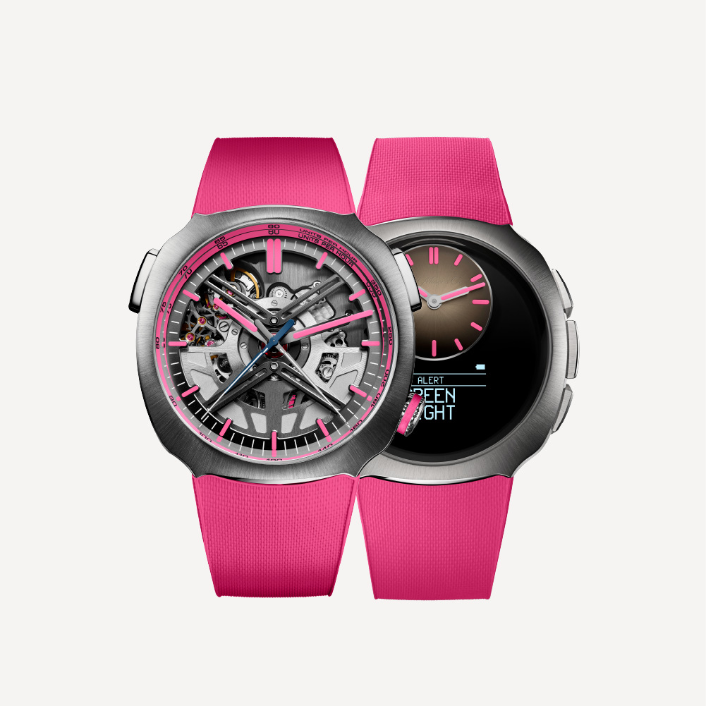 H. Moser & Cie Streamliner Alpine Drivers and Mechanics Pink Edition