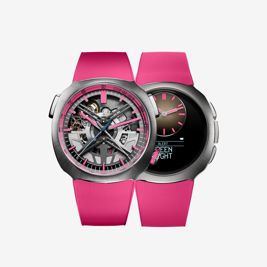 H. Moser & Cie Streamliner Alpine Drivers and Mechanics Pink Edition