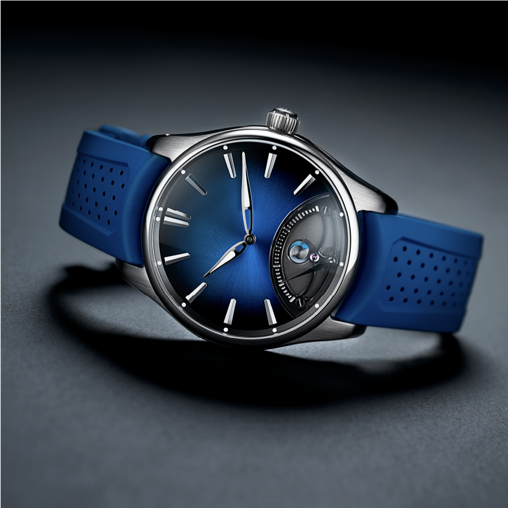 H. Moser & Cie Pioneer Retrograde Seconds Midnight Blue