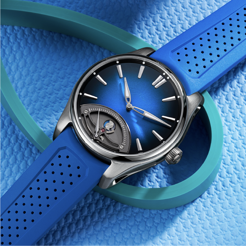H. Moser & Cie Pioneer Retrograde Seconds Midnight Blue